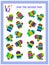 Logic puzzle game for little children. Need to find the second pair of each mitten and join them by drawing lines.
