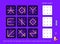 Logic puzzle game for smartest. What`s next? Decode the signs, find regularity, draw the lines in empty squares and read the word