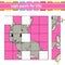 Logic puzzle for kids. Rabbit bunny animal. Education developing worksheet. Learning game for children. Activity page. Simple flat