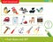Logic puzzle for kids. What does not fit? Birds. Electrical appliances. Household tools. Education game for children. Worksheet
