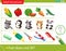Logic puzzle for kids. What does not fit? Vegetables. Animals. Clean and hygiene. Education game for children. Worksheet vector