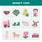 Logical farm animals game for kids