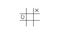 Logical thinking concept.  Tic-tac-toe, noughts and crosses or Xs and Os, is a game for two players, X and O, who take turns marki