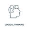 Logical Thinking icon from personality collection. Simple line Logical Thinking icon for templates, web design and infographics