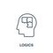 Logics icon from science collection. Simple line element Logics symbol for templates, web design and infographics