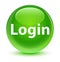 Login glassy green round button