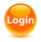 Login glassy orange round button