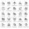 Logistic Delivery Line Vector Icons Set 11