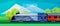 Logistic routes train banner