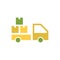 Logistic vector icon logo design