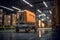 Logistics Automation Robotic precision in warehouse, enhancing distribution efficiency