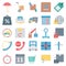 Logistics Delivery Color Isolated Vector Icons