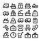 Logistics delivery Vector Icons 1