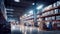 logistics retail warehouse background