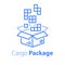 Logistics services, assemble parcel, multiple shop order, pack large set of items in box