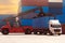 Logistics shiping transportation industry.