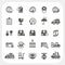 Logistics and Shipping icons set