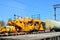 Logistics transportation heavy mining dump truck by rail