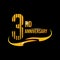 Logo 3rd anniversary company vector