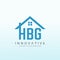 Logo that appeals to investors interested in real estate letter HBG