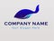 Logo blue whale for company