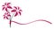 Logo of bouquet lilies.