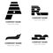 logo bundle coorporate awesome modern concept