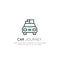 Logo of Car Journey, Camping Vacation, Delivery Service, Taxi Company, Cargo and Logistics Concept