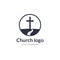 Logo church road cross Jesus mountain catholic dove religion. Worship pray church logo