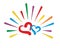 Logo color hearts.