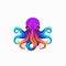 Logo of a Colorful Octopus