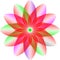 Logo colourfull design, transparency flower. colourfull blossom flower.