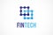 Logo concept for fintech and digital finance industry