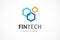 Logo concept for fintech and digital finance industry