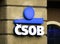 Logo of the CSOB bank on a building