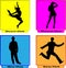 Logo dance women men gym club