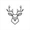 Logo deer line design concepts