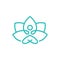 logo design blue lotus yoga