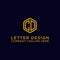 Logo design CD letters Initial icon