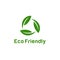 Logo design concept related to ecology and recycle with text