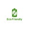 Logo design concept related to ecology and recycle with text `Eco Friendly`