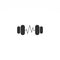 Logo Design Sound Waves Barbell With Black Color Pictorial Mark Logo