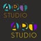 Logo design template for art studio, gallery, school of the arts. Creative art logo set. Vector illustration