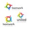 Logo design vector template. Teamwork. Partnership. Friendship. Unity.