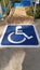 Logo for disabled on parking