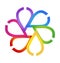 Logo diverse abstract flower design