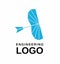 Logo Engineering Salon. Stylized vintage aircraft