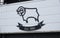 Logo at the entrance of Derby County FC, Derby