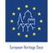 logo european heritage days banner, september 10th, september 18th