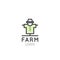 Logo of Farm Symbol, Country Concept, Scarecrow Man, Bogey Image